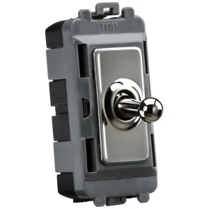 20AX 1G DP Toggle switch - black nickel