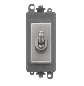 20AX Double Pole Toggle Switch Module - Grey - Sta