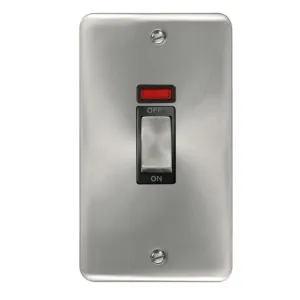 Deco Plus - 50A 2 Gang Double Pole Switch With Neo