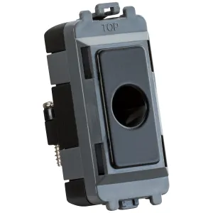 Flex outlet module (up to 10mm) - matt black