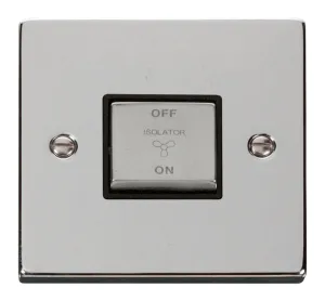 10A INGOT 3 POLE FAN ISOLATION PLATE SWITCH