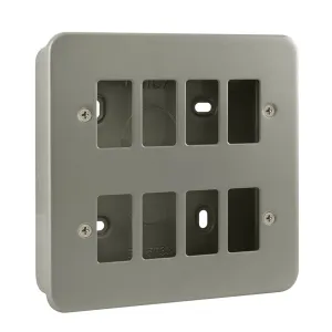 8 Gang GridPro Frontplate & Back Box