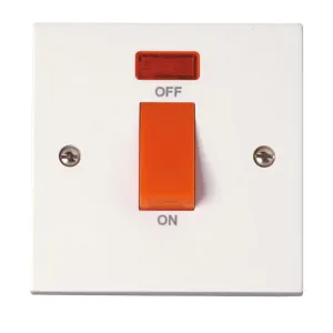 Polar - 50A 1 Gang Double Pole Switch With Neon -