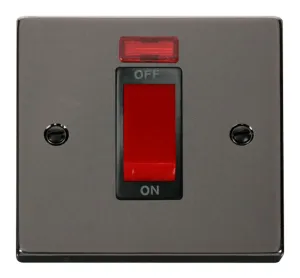 Deco - 50A 1 Gang Double Pole Switch With Neon - R