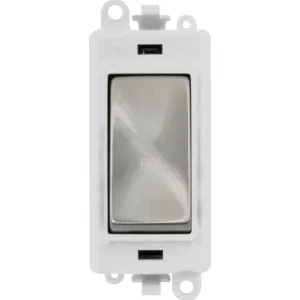 20AX Double Pole Switch Module - Polar White - Sat