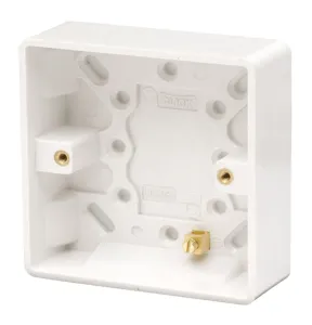 1 Gang 25mm Deep Pattress Box