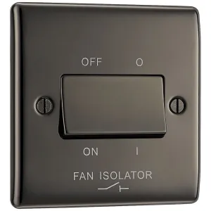 NEXUS METAL BLACK NICKEL TRIPLE POLE FAN ISOLATOR