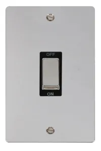 Define - 50A 2 Gang Double Pole Switch (Vertical)