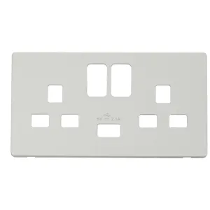 13A 2G SW SKT 2.1A USB DEFINITY COVER MW
