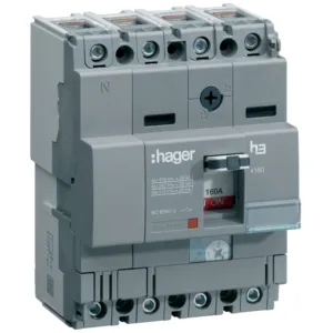 MCCB h3 x160 TM 4x160A 25kA