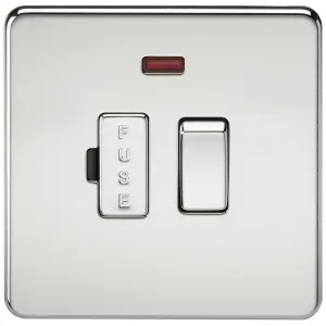 13A Switched Fused Spur Unit with Neon - Polished