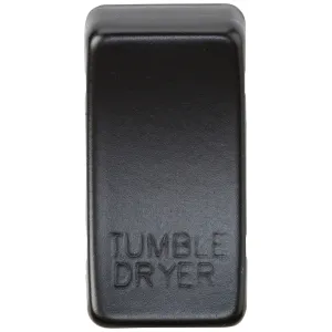 Switch cover "marked TUMBLE DRYER" - matt black