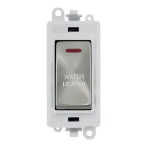 20AX Double Pole Switch With LED Module - Polar Wh