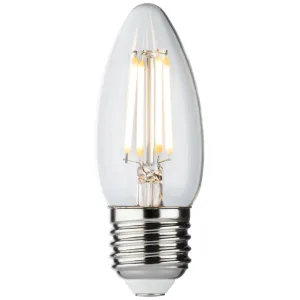 230V 4W LED ES Clear Candle Filament Lamp 2700K Di