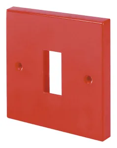 Single Switch Plate Red - 1 Aperture
