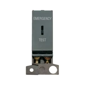 13A Resistive DP Keyswitch "Emergency Test" - Blac