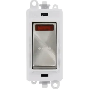 20AX Double Pole Switch With Neon Module - Polar W