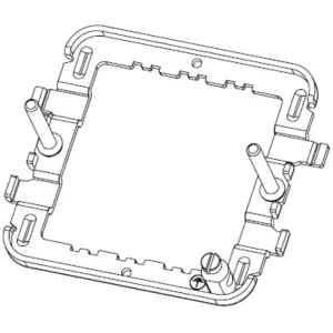Frame, 1-2 Gang Grid Mounting, for Flat Plate & Metalclad