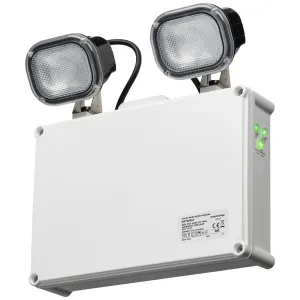 230V IP65 2 x 3W LED Twin Emergency Spotlight - Se
