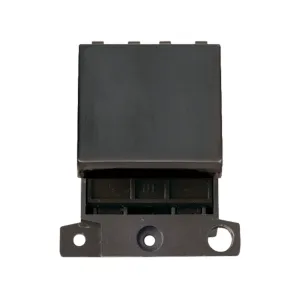 MINIGRID 20A 2 WAY SWITCH MODULE WITH NEON - METAL