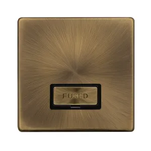 13A INGOT FUSED CONNECTION UNIT - ANTIQUE BRASS CO