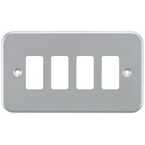 Metalclad 4G grid faceplate - Powder-coated Silver