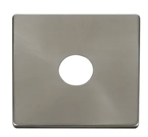 1 Gang Toggle Switch Cover Plate - Brushed Stainle