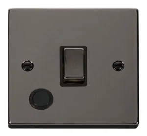 20A 1 Gang DP 'Ingot' Switch With Flex Outlet - Bl