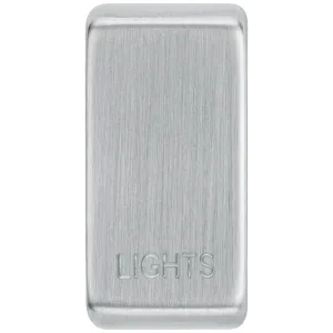 GRID ROCKER "LIGHTS" - BRUSHED STEEL - PACK 10