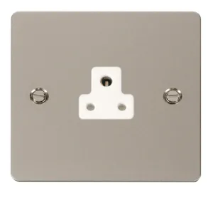 2A Round Pin Socket Outlet  - White