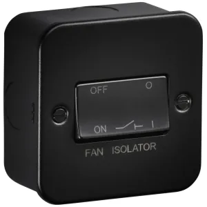 Metalclad 10A Fan Isolator Switch - Textured Sand