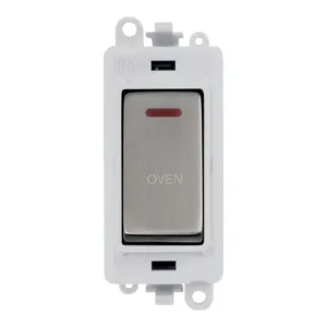 20AX Double Pole Switch With LED Module - Polar Wh