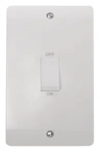 Mode - 50A 2 Gang Double Pole Switch (Vertical) -