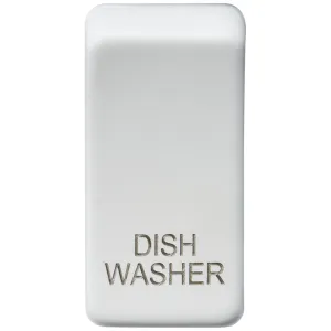 Switch cover "marked DISHWASHER" - matt white
