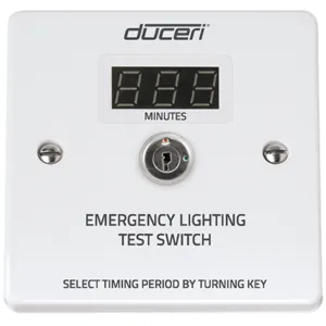 Duceri Emergency Light LCD Test Switch