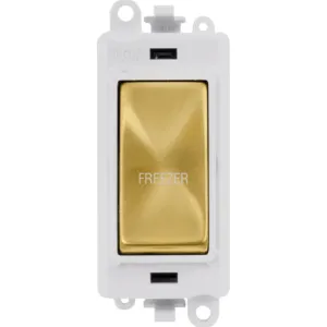 20AX Double Pole Switch Module - Polar White - Sat
