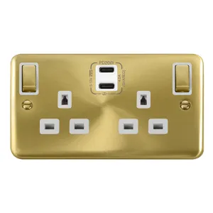 DECO+ 'INGOT' 13A 2 GANG SWITCHED SAFETY SHUTTER S