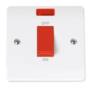 Mode - 50A 1 Gang Double Pole Switch With Neon - O