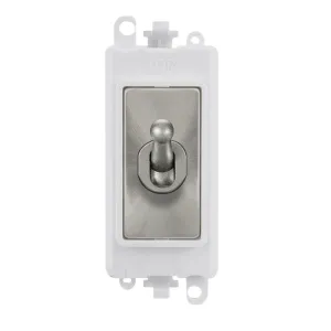 20AX Double Pole Toggle Switch Module - Polar Whit