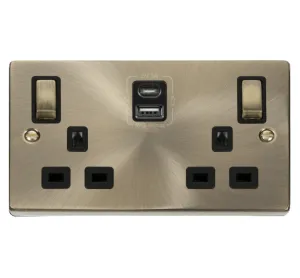 2G 13A SW SKT 4.2A A&C USB INGOT VPAB BK