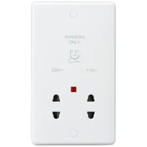 115/230V Dual Voltage Shaver Socket with Neon