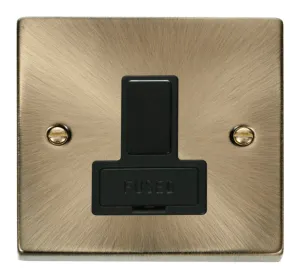 13A Fused Switched Connection Unit - Black