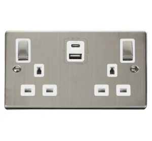 2G 13A SW SKT 4.2A A&C USB INGOT VPSS WH