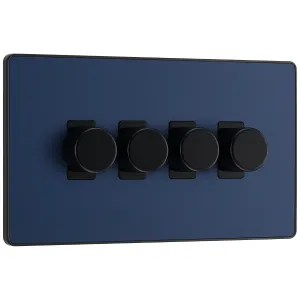 EVOLVE MATT BLUE 200W QUAD DIMMER SWITCH 2-WAY PUS