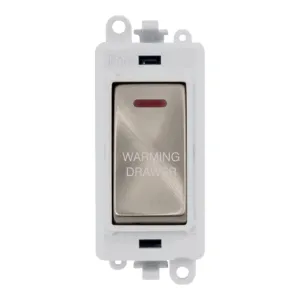 20AX Double Pole Switch With LED Module - Polar Wh