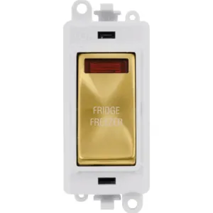 20AX Double Pole Switch With Neon Module - Polar W