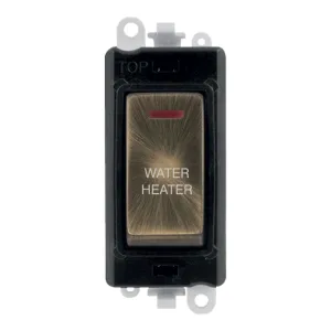 20AX Double Pole Switch With LED Module - Black -
