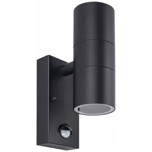BLACK STAINLESS STEEL EXTERIOR DECORATIVE GU10 UP/