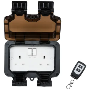 Remote Controlled IP66 13A 2G outdoor Socket