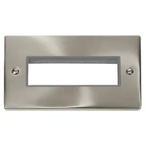 2 Gang MiniGrid- Unfurnished Plate - 6 In-Line Ape